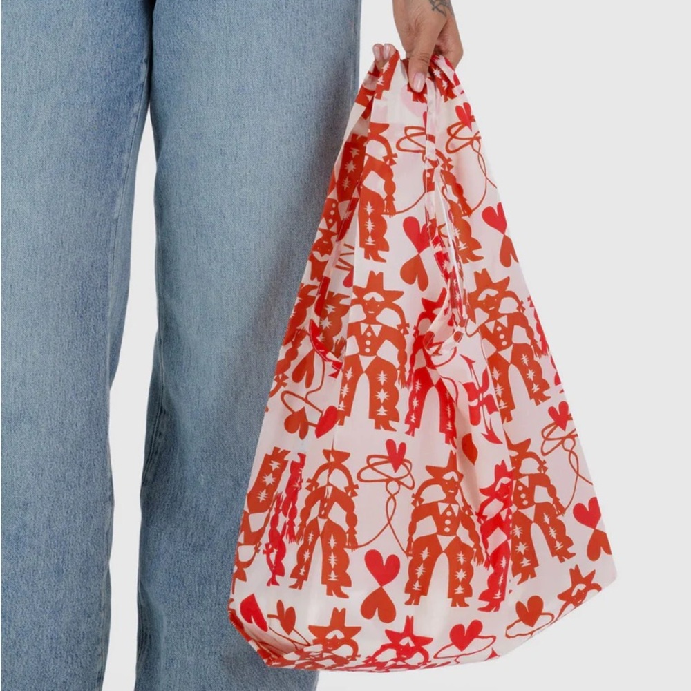 BAGGU Packable Reusable Bag- Cowgirl Western - Picture 2 of 3